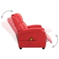 thumbnail image 3 of vidaXL Electric Massage Chair Red Faux Leather, 3 of 5