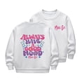 thumbnail image 1 of Chemises Filles Enfants Printemps Manches Longues Décontracté Épais Col Rond Chandail à Capuchon Garçons Filles Hauts Blanc 7 Ans-8 Ans, 1 of 3