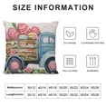 thumbnail image 6 of TIAOTIAOHOU Easter Throw Pillow Covers Set of 2 Easter Pillow Covers Pink Easter Bunny Egg Flower Truck Cushion Covers Pillow Cases for Home Outdoor Sofa Couch Decoration, 6 of 6