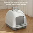 thumbnail image 3 of Zxareky Cat Litter Box with Lid Closed Kitten Litter Pan with Litter Scoop ,Cat Enclosed Toilet, 3 of 7