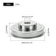thumbnail image 2 of 80 Dientes 2GT Polea SíNcrona DiáMetro Interior 12 Mm para Impresora 3D 2GT Correa Dentada GT2 Correa de Polea, 2 of 5