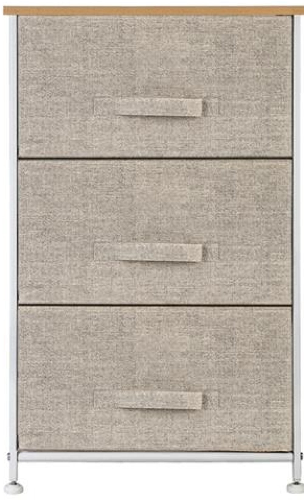 O'Force 3Tier Dresser Drawer, Storage Unit with 3 Easy Pull Fabric