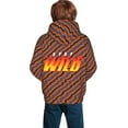 thumbnail image 2 of Ben Azelart Stay Wild Kids' Hoodie 3d Print Sweatshirt Soft Pullover Hooded With Big Pockets For Boys Or Girls Small, 2 of 8