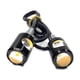 thumbnail image 2 of Luz de matrícula de 2 uds, lámpara de perno de tornillo de etiqueta de matrícula, bombilla LED blanca de 12V, resistente al agua/a la lluvia, soporte de luz de aluminio negro, 2 of 5