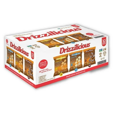 Drizzilicious Mini Rice Cake Bites Variety Pack, 0.74 Ounce (Pack of 32)