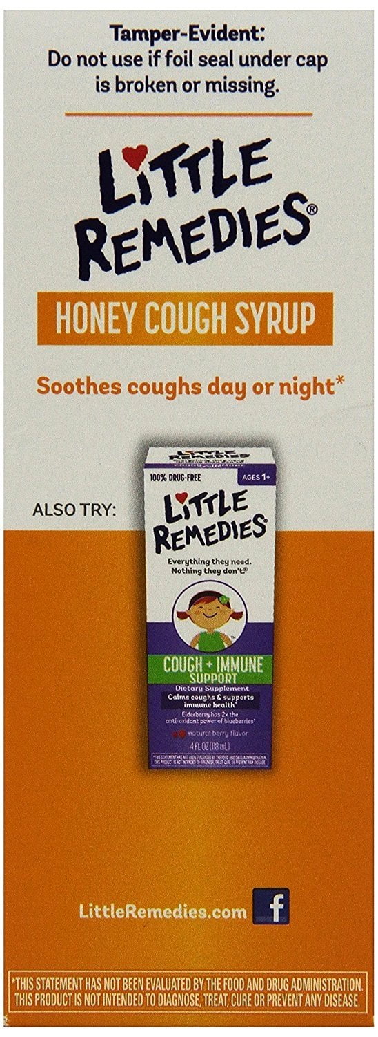 Little Remedies Honey Cough Syrup, 4 Fluid Ounce