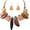 Classic, variant on Chunky Beaded Necklace and Earring Sets for Women Boho Wooden Jewelry Set African Statement Necklaces
