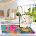 thumbnail image 5 of Coolnut Cute Cactus Dish Drying Mat for Kitchen, 18 x 24 Inch Microfiber Absorbent Dish Drying Pad, Machine Washable Kitchen Counter Protect Mats, 5 of 7