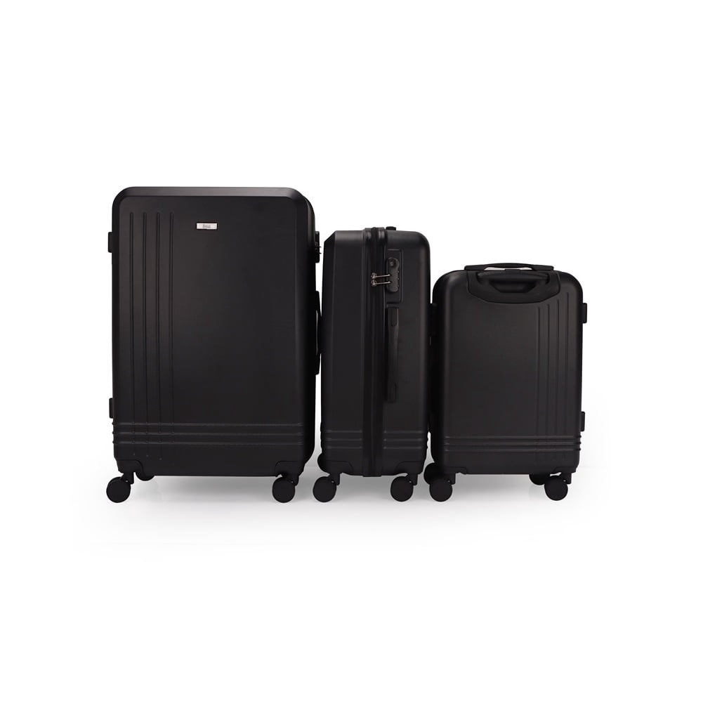 Alisa ABS Hard shell Lightweight 360 Dual Spinning Wheels Combo Lock 28" 24", 20" 3 Piece Luggage Set