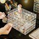thumbnail image 2 of Caja organizadora de joyas de acrílico con cajones de 5 capas y 120 rejillas organizador transparente para arete con tapa caja de joyería a prueba de, 2 of 8