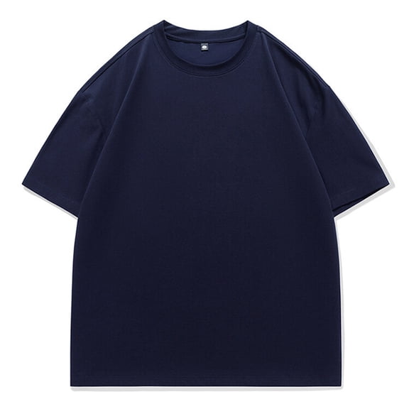 S-5X Plus Size T Shirts for Men Short Sleeve Big & Tall Tees Tops Mens Casual Solid Color Pullover Crewneck Basic Going-Out Athletic Tshirts Shirt