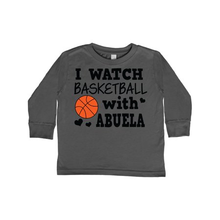 

Inktastic I Watch Basketball with Abuela Gift Toddler Boy Girl Long Sleeve T-Shirt