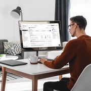 REHISK 27 inch QHD 2K Curved Gaming Monitor 180Hz 2560 x 1440p 1ms Fast IPS Computer Monitor, DP/HDMI,VESA Mount, 120% sRGB HDR Eye Care Metal Stand
