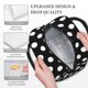 thumbnail image 3 of Balery Black and White Polka Dot Bolsa de Almuerzo para Mujeres, Caja de Almuerzo, Bolsa de Almuerzo Pequeña Impermeable, Tote de Almuerzo Reutilizable con Gran Capacidad, 3 of 6