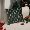 thumbnail image 2 of Funda de almohada navideña de doble cara con estampado en caliente de PV, con bordado de lentejuelas, para sala de estar, sofá y peluche navideño., 2 of 6