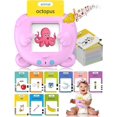 thumbnail image 1 of Tarjetas Flash, juguetes educativos para niños, máquina de inserción de tarjetas en inglés, máquina de tarjetas Flash bilingüe para educación temprana, 1 of 5