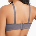 thumbnail image 3 of UoCefik Support Bras for Women Seamless Push Up No Underwire V Neck Bras Full Coverage Wireless Breathable Bralette Supportive Comfy Tshirt Bra(Light Gray,38), 3 of 4