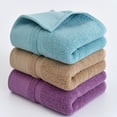 thumbnail image 3 of Xiao Hua 2 toallas suaves de color azul claro para baño, toallas de algodón puro de 35x75 cm para baño, toallas de baño ultrasuaves y absorbentes, paños de lavado ideales para la cara,, 3 of 5
