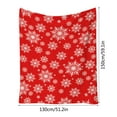 thumbnail image 4 of PALIFEUR Christmas Blanket, Super Soft Cozy Xmas Throw Blanket, Snowflake with Christmas Tree Decoration Blankets, Fuzzy Warm Blanket for Couch, 59L x 50W Inch, 4 of 7