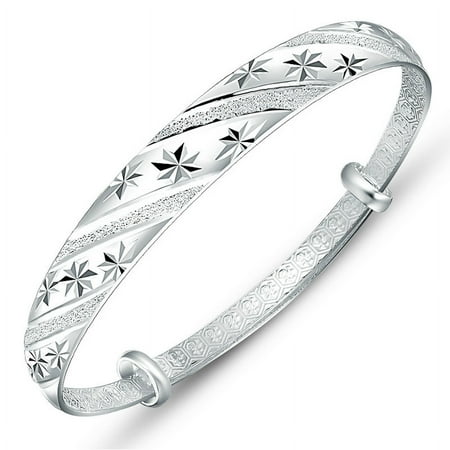 Silver Bracelet Sterling Silver Gypsophila Bracelet Fashion Jewelry Silver Bangle Bracelets Silver