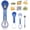 A, variant on 6 in 1 Melon Baller Scoop Set Multifunctional Melon Baller Scoop Set, Fruit Cutter Tool for Making Fruit Shapes(D)