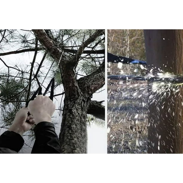 ShenMo Tree Cutting Best for Camping Backpacking Hiking Hunting Chainsaw with Paracord Handle 24inch 11teeth Emergency Outdoor Survival Gear Folding