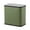 Green, variant on 1.3 Gallon Trash Can, Stainless Steel Kitchen Garbage Bin with Inner Bucket and Charcoal Filter for Kitchen Bedroom Office - Brown