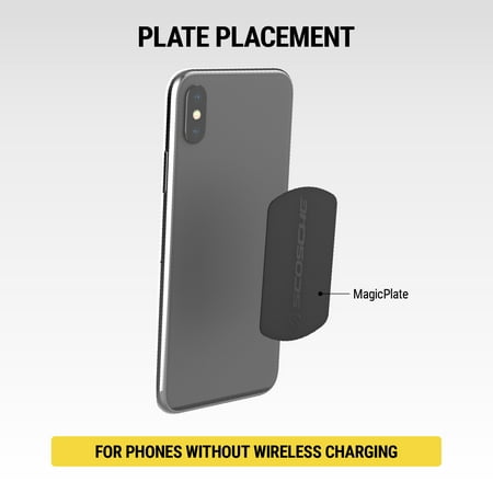 Scosche MAGRKI MagicMount Replacement Plate Kit for Magnetic Car Phone Mount Holders, Black