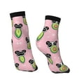 thumbnail image 4 of Bingfone Panda Avocado Design Patterned Men'S Women'S Casual Cotton Socks, 4 of 9