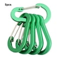 thumbnail image 4 of Cientrug 5x Lightweight Aluminum Carabiner Clips For Keys Durable And Functional Small Carabiner Clip Smooth green, 4 of 6