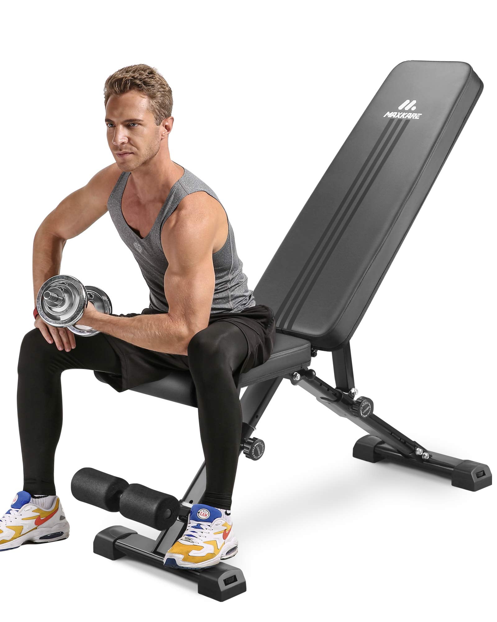 FLYBIRD Weight Bench, Adjustable Strength Training Bench For Full 