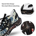 thumbnail image 7 of Beautiful Vintage Blue Chinoiserie Toile Walking Shoes for Men Woman Lightweight Tennis Fashion Elastic Sports Shoes Cushion Basketball Shoes, 7 of 7