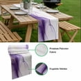 thumbnail image 5 of Marble Purple Table Runner - 48 Inch Long, Kitchen Dining Table Runner Dresser Scarves, Gold White Modern Gradient Ocean Ripple Farmhouse Decor for Coffee Tables Wedding Party Banquet, 5 of 8