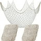thumbnail image 1 of Red de pesca decorativa beige Red de pesca náutica Red de algodón Accesorios para el hogar Estilo mediterráneo Decoración para colgar en la pared para la playa Pirata Sirena Fiesta Livin, 1 of 5