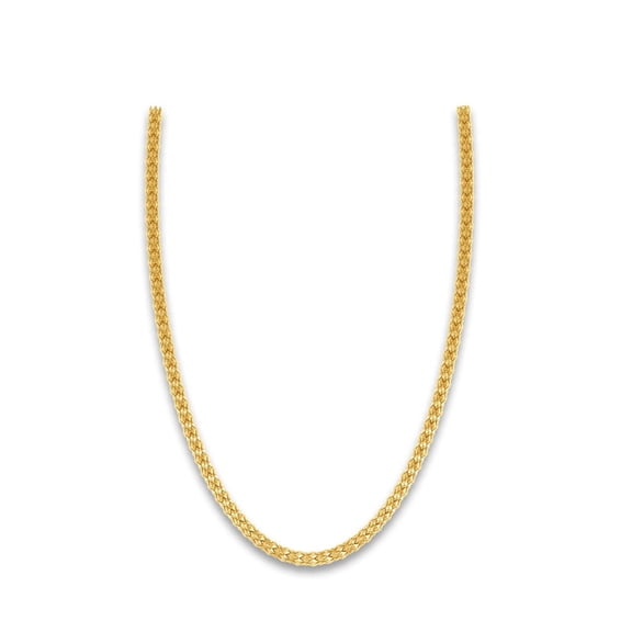 Auory 18K Vermeil Yellow Gold Plated Rope Chain Necklaces – 5mm Gold Chains for Men in Various Length Options
