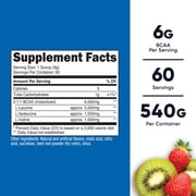 Nutricost BCAA Powder- 2:1:1 (Strawberry Kiwi) 60 Servings - Non-GMO Amino Acid Supplement