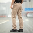 thumbnail image 6 of Tactical Cargo Pants for Men Water Resistant Hiking Work Pants with Multi Pockets Ripstop Construction Pant Big and Tall Size S-3XL Khaki, 6 of 9