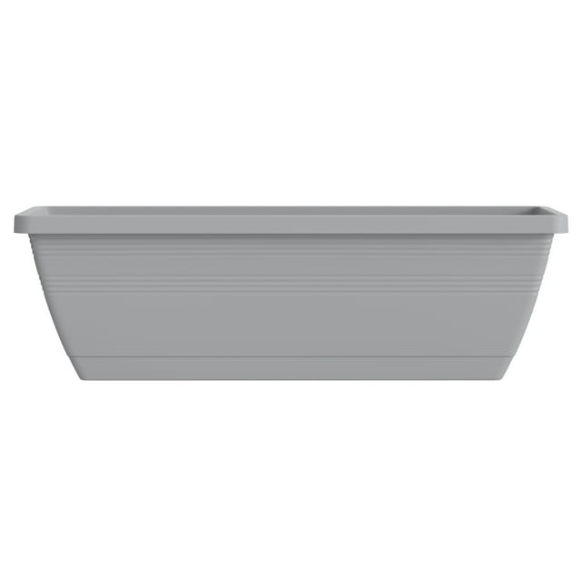 Jardinière de fenêtre Mainstays 61 cm (24 pouces) à arrosage automatique en plastique - Gris