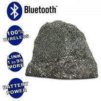 Theater Solutions B61GG Fully Wireless 100 Watt Rechargeable Battery Bluetooth 6.5" Rock Speaker Granite Grey Link Up To 99 Speakers Wirelessly