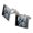 Silver, variant on White Bengal Tigers Square Cufflink Set - Silver or Gold