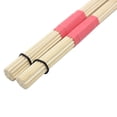 thumbnail image 2 of Greeniant 1 par de baquetas de tambor, varillas de bambú con mango de goma, baquetas de percusión de balada resistente, paquete de baquetas de tambor Accesorios para instrumentos musicales rojo Greeniant YQ0830-02, 2 of 6