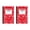 Z-Red 2Pcs, variant on 2 Pack Composition Notebook, Wide Ruled Composition Book, Marble Composition Notebooks for Note Taking, 30 Sheets/60 Pages, 5.5" x 8.3", Hard Cover, Sewn Binding, Red