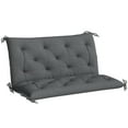 thumbnail image 1 of Outsunny Garden Bench Cushion with Backrest, Non-Slip 2 Seater Soft Pad, 1 of 10