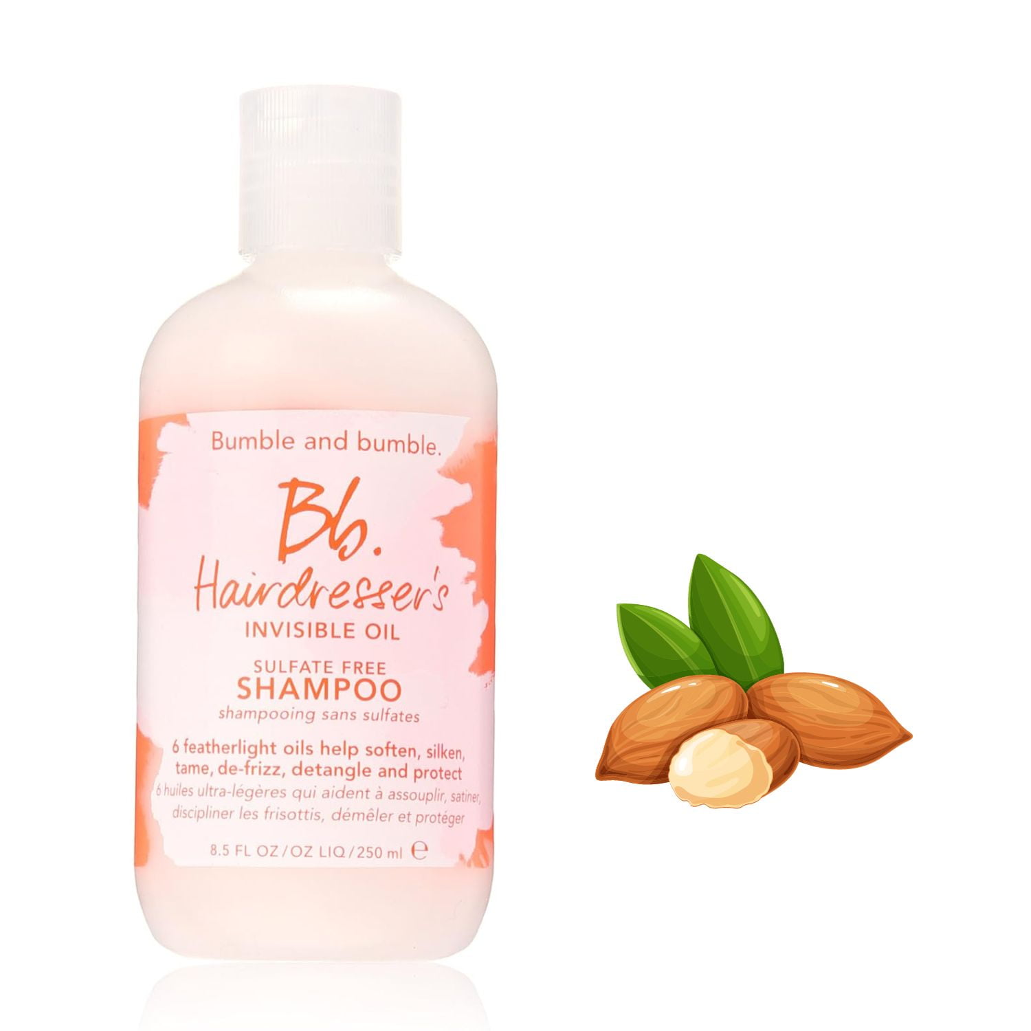 Bumble and Bumble Hairdresser's Invisible Oil Sulfate Free Shampoo Pack of 2, 8.5 oz Each