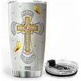 thumbnail image 3 of Pastor Tumbler For Men Nutrition Fact Cup With Lid 20oz Jewelry Style Christian Cross Stainless Steel Tumblers For Pastors Ministers Preachers Faith Gifts For Men Religious, 3 of 6