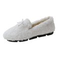 thumbnail image 1 of Zapatos planos casuales de otoño e invierno con terciopelo, zapatos cálidos y perezosos, zapatos individuales de mujer Mao Mao, 1 of 5