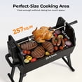 thumbnail image 4 of Flintex Portable Charcoal Grill with 360° Motorized Rotisserie, 2-in-1 Direct & Indirect Cooking, Foldable Outdoor BBQ for Camping & Backyard, 4 of 10