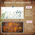 thumbnail image 5 of Delicate Wildflower Border Funny Personalized License Plate Rust-proof Stainless Steel Metal License Plate Suitable For Men And Women 12.2" x 6.2", 5 of 7