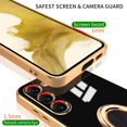thumbnail image 3 of Compatible for Samsung Galaxy S23 Plus Case with Ring Holder Kickstand [with Magnetic] Soft TPU Shockproof Electroplated Protective Phone Case for Galaxy S23+ 5G Black, 3 of 12