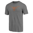 thumbnail image 2 of Men's Heather Gray Texas Longhorns Classic Primary Tri-Blend T-Shirt, 2 of 3